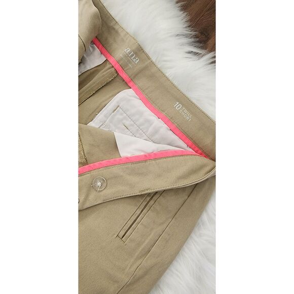 NWOT Womens Size 10 A.N.A TWILL SHORT KHAKI/TAN 3.5 Inseam - Picture 4 of 5